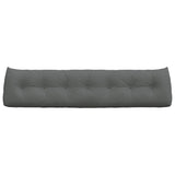Cuscino per Schiena Grigio scuro 200 x 24 x 50 cm Tessuto