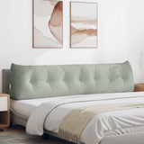 Cuscino per Schiena Grigio chiaro 200 x 24 x 50 cm Velluto