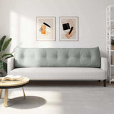 Cuscino per Schiena Grigio chiaro 200 x 24 x 50 cm Velluto