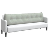 Cuscino per Schiena Grigio chiaro 200 x 24 x 50 cm Velluto