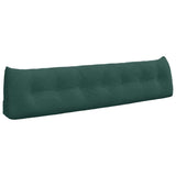 Cuscino per Schiena Verde Scuro 200 x 24 x 50 cm Velluto