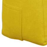 Cuscino per Schiena Giallo 200 x 24 x 50 cm Velluto