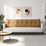 Cuscino per Schiena Marrone 200 x 24 x 50 cm Velluto