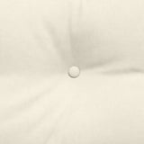 Cuscino per Schiena Crema 200 x 24 x 50 cm Velluto