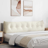 Cuscino per Schiena Crema 200 x 24 x 50 cm Velluto