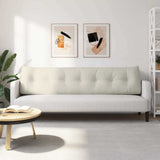 Cuscino per Schiena Crema 200 x 24 x 50 cm Velluto