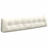 Cuscino per Schiena Crema 200 x 24 x 50 cm Velluto