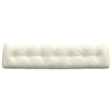 Cuscino per Schiena Crema 200 x 24 x 50 cm Velluto