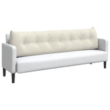 Cuscino per Schiena Crema 200 x 24 x 50 cm Velluto