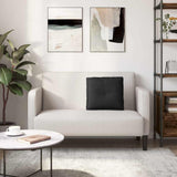 Cuscino per Schiena Nero 50 x 19 x 45 cm Tessuto