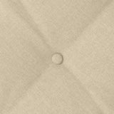 Cuscino per Schiena Crema 50 x 19 x 45 cm Tessuto