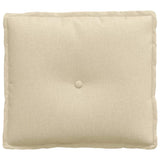 Cuscino per Schiena Crema 50 x 19 x 45 cm Tessuto