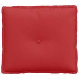Cuscino per Schiena Rosso 50 x 19 x 45 cm Tessuto