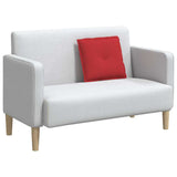 Cuscino per Schiena Rosso 50 x 19 x 45 cm Tessuto