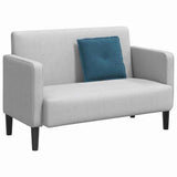 Cuscino per Schiena Blu 50 x 45 cm Tessuto in Cords