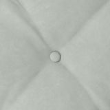 Cuscino per Schiena Grigio chiaro 50 x 45 cm Tessuto in Cords