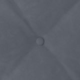 Cuscino per Schiena Grigio scuro 50 x 45 cm Tessuto in Cords