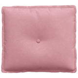 Cuscino per Schiena Rosa 50 x 45 cm Tessuto in Cords
