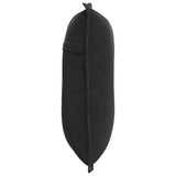 Cuscino per Schiena Nero 50 x 45 cm Tessuto in Cords