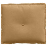 Cuscino per Schiena Marrone 50 x 45 cm Tessuto in Cords