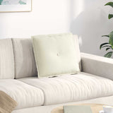 Cuscino per Schiena Crema 50 x 45 cm Tessuto in Cords