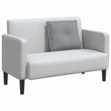 Cuscino per Schiena Grigio chiaro 60 x 19 x 50 cm Tessuto