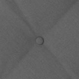 Cuscino per Schiena Grigio scuro 60 x 19 x 50 cm Tessuto