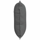 Cuscino per Schiena Grigio scuro 60 x 19 x 50 cm Tessuto