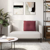 Cuscino per Schiena Rosso Vino 60 x 19 x 50 cm Tessuto