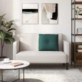 Cuscino per Schiena Verde Scuro 60 x 19 x 50 cm Tessuto