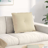 Cuscino per Schiena Crema 60 x 19 x 50 cm Tessuto