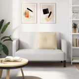 Cuscino per Schiena Crema 60 x 19 x 50 cm Tessuto