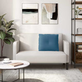 Cuscino per Schiena Blu 60 x 50 cm Tessuto in Cords