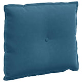 Cuscino per Schiena Blu 60 x 50 cm Tessuto in Cords