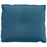 Cuscino per Schiena Blu 60 x 50 cm Tessuto in Cords
