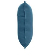 Cuscino per Schiena Blu 60 x 50 cm Tessuto in Cords