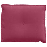 Cuscino per Schiena Rosso Vino 60 x 50 cm Tessuto in Cords