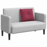 Cuscino per Schiena Rosso Vino 60 x 50 cm Tessuto in Cords