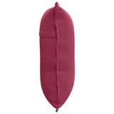 Cuscino per Schiena Rosso Vino 60 x 50 cm Tessuto in Cords