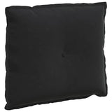 Cuscino per Schiena Nero 60 x 50 cm Tessuto in Cords