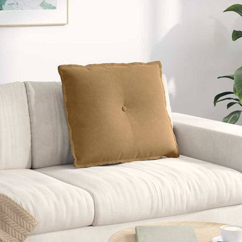 Cuscino per Schiena Marrone 60 x 50 cm Tessuto in Cords