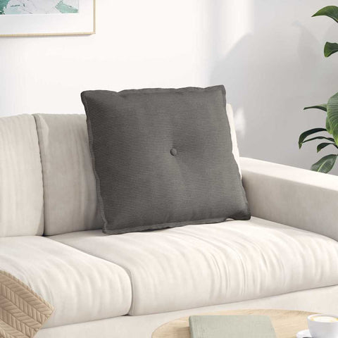 Cuscino per Schiena Grigio chiaro 60 x 50 cm Tessuto in Cords