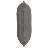 Cuscino per Schiena Grigio chiaro 60 x 50 cm Tessuto in Cords