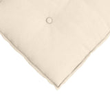Cuscino per Schiena Crema 60 x 50 cm Tessuto in Cords