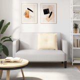 Cuscino per Schiena Crema 60 x 50 cm Tessuto in Cords