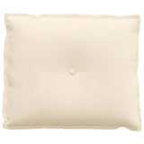 Cuscino per Schiena Crema 60 x 50 cm Tessuto in Cords