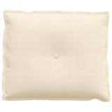 Cuscino per Schiena Crema 60 x 50 cm Tessuto in Cords