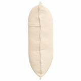 Cuscino per Schiena Crema 60 x 50 cm Tessuto in Cords