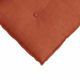 Cuscino per Schiena Rosso Arancio 60 x 50 cm Tessuto in Cords