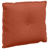 Cuscino per Schiena Rosso Arancio 60 x 50 cm Tessuto in Cords